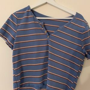 Cute Lettuce Print Crop Top